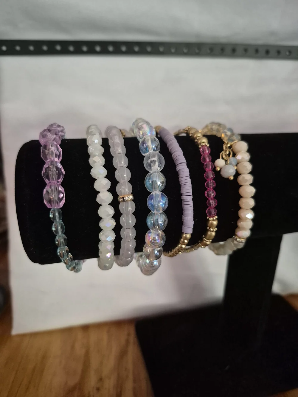 Multi-Color Beaded Stretch Bracelet Set - Women Jewelry